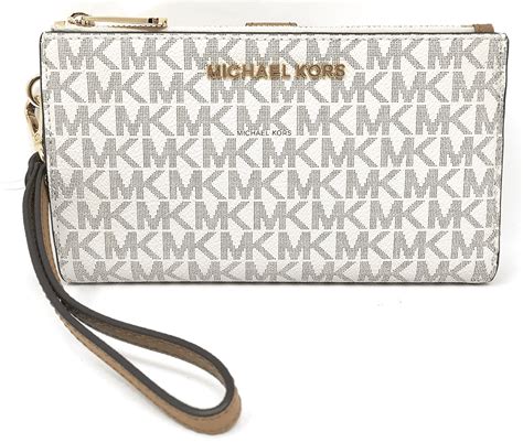 michael michael kors jet set large wristlet|mk double zip wristlet.